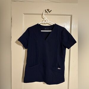 Figs scrub top in navy blue size small!